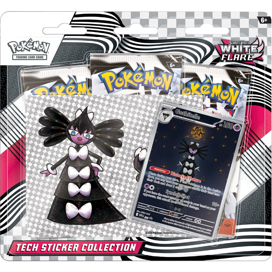 Pokemon TCG Scarlet & Violet 10.5 White Flair Tech Sticker Blister
