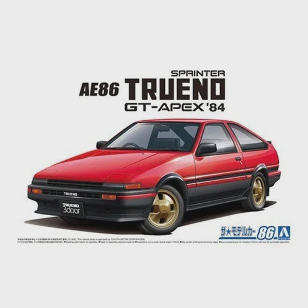 Aoshima 1/24 TOYOTA AE86 SPRINTER TRUENO GTAPEX 84