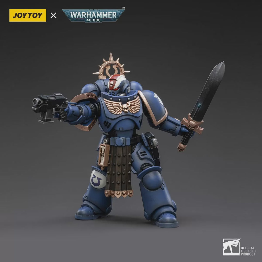 Space Marine Miniatures: 1/18 Scale Ultramarines Primaris Lieutenant Amulius