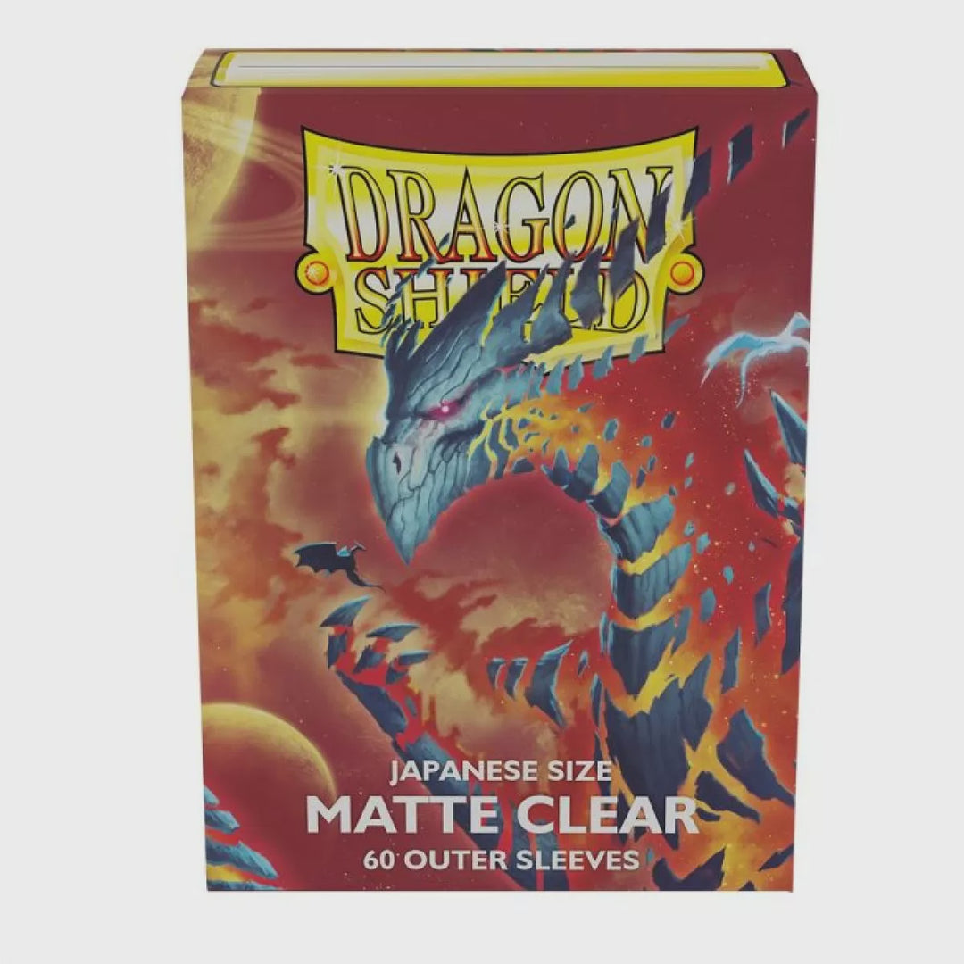 Dragon Shield: Japanese Size Outer Sleeves - Matte - Clear