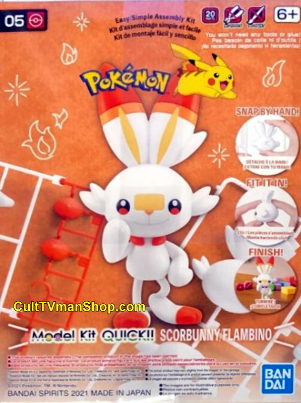 Pokemon Model KIt QuIck!! 05 SCORBUNNY