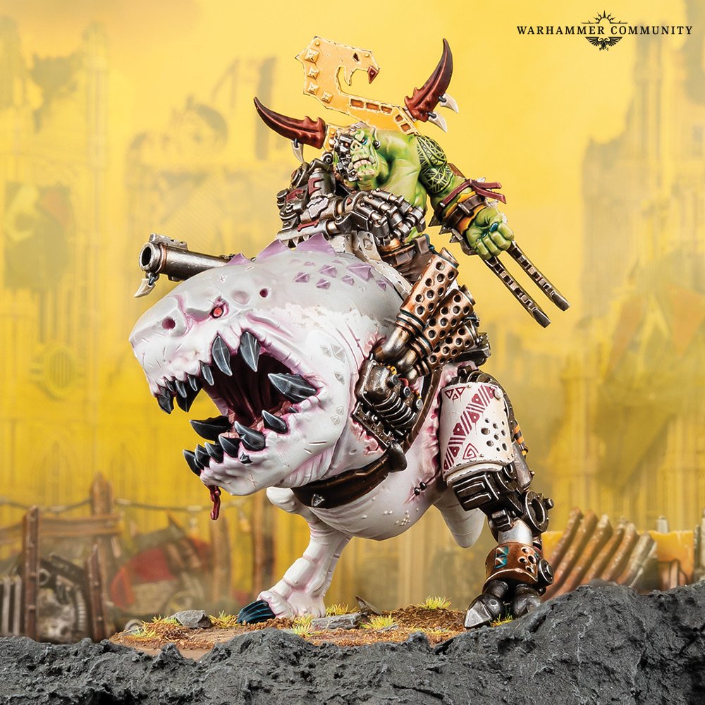 50-55 Warhammer 40k - Beastboss on Squigosaur/Mozrog Skragbad