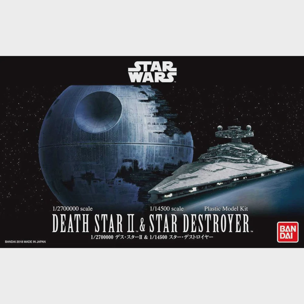 1/2,700,00 STAR WARS DEATH STAR II & 1/14,500 STAR DESTROYER