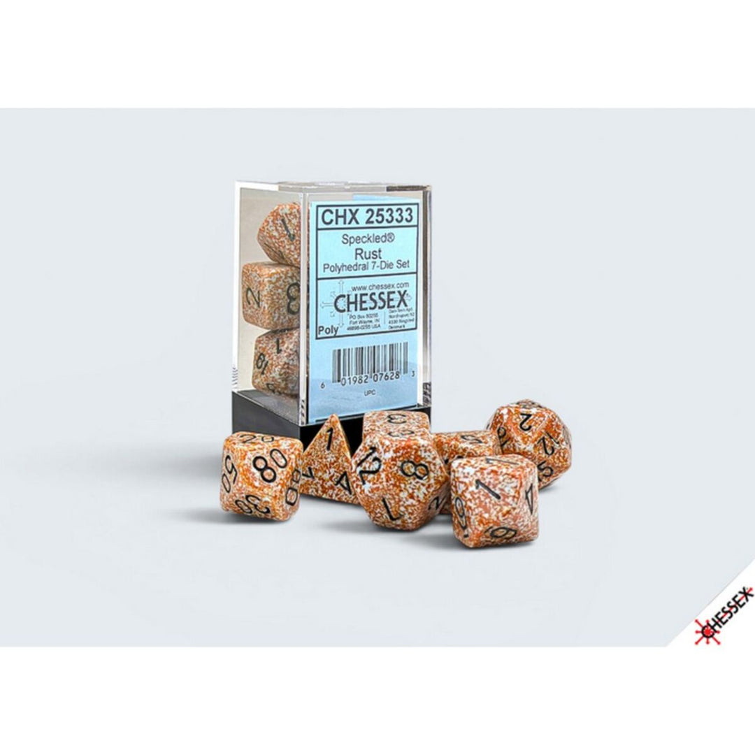 CHX 25333 Speckled Rust Polyhedral 7-Dice Set
