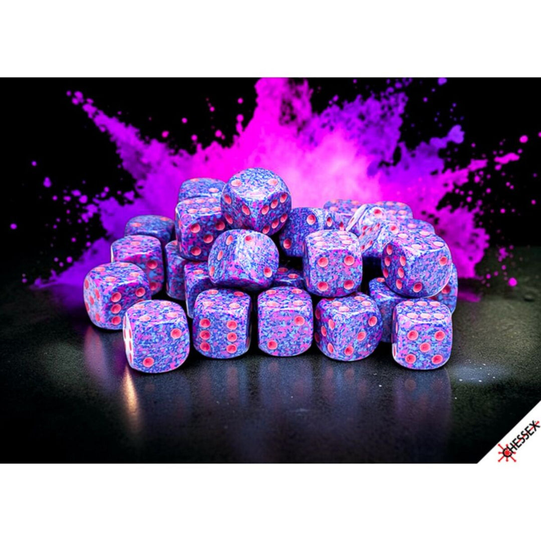CHX 25967 Speckled Purple Passion 12mm d6 Dice Block (36 dice)
