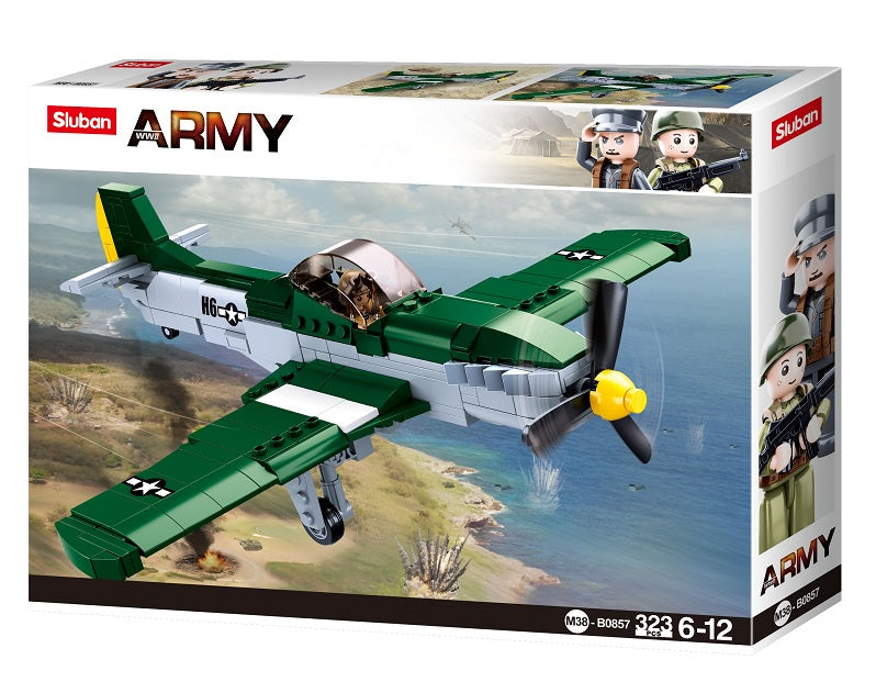 B0857 WW2 P51D FIGHTER 323 PCS