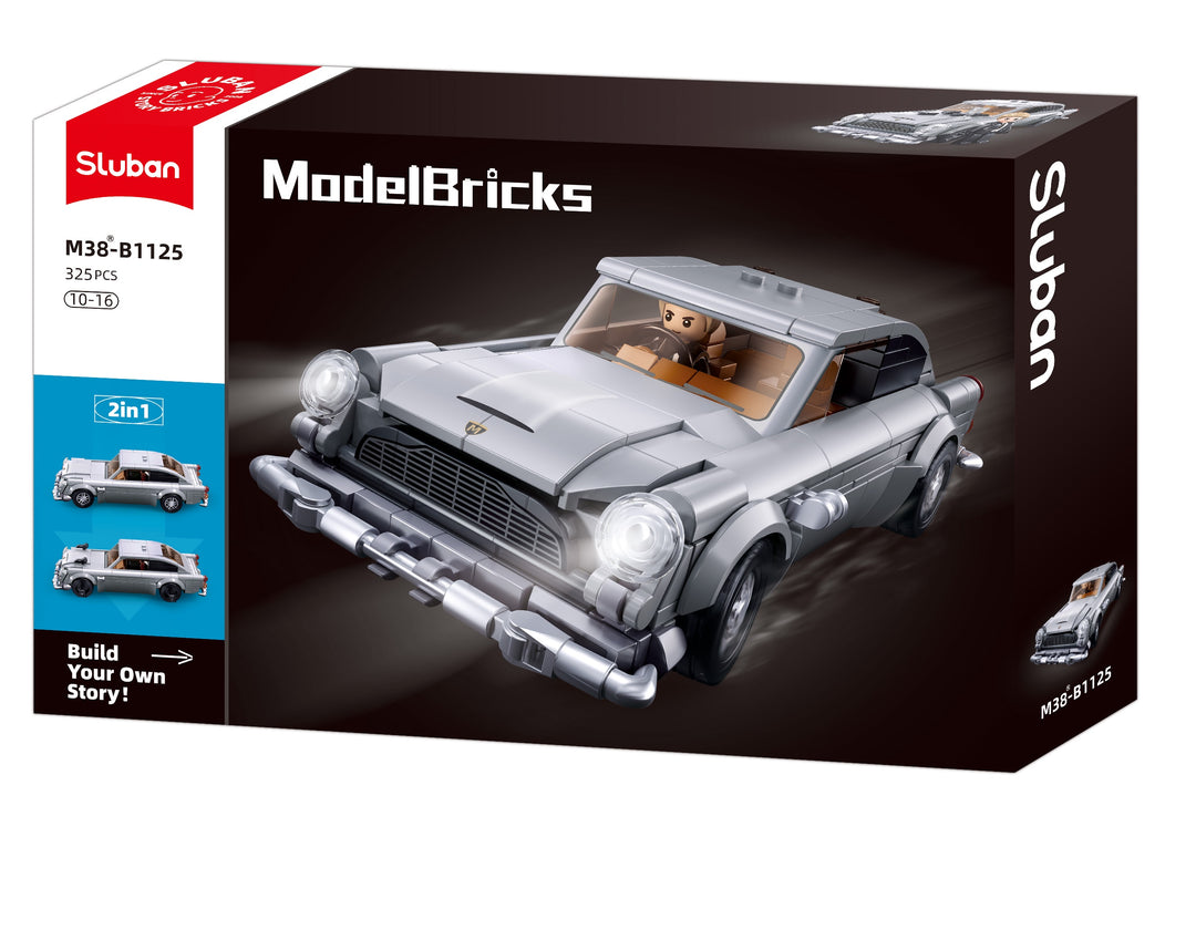 B1125 MB SPORTS CAR SILVER SCALE 1:32