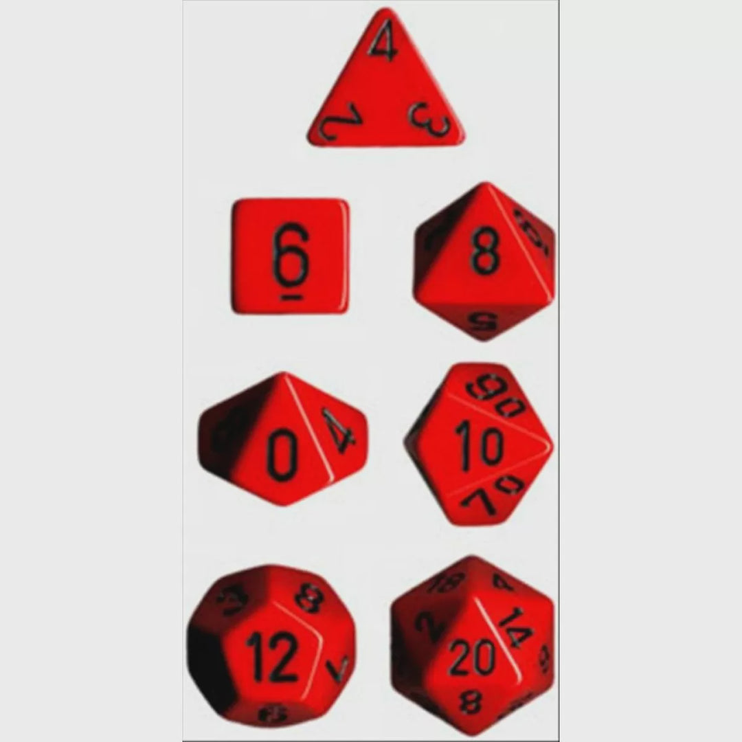 CHX 25414 D7 Die Set Opaque Polyhedral Red/Black