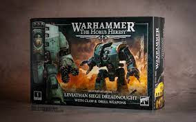 Horus Heresy : Leviathan Siege Dreadnought with claw and drill weapons