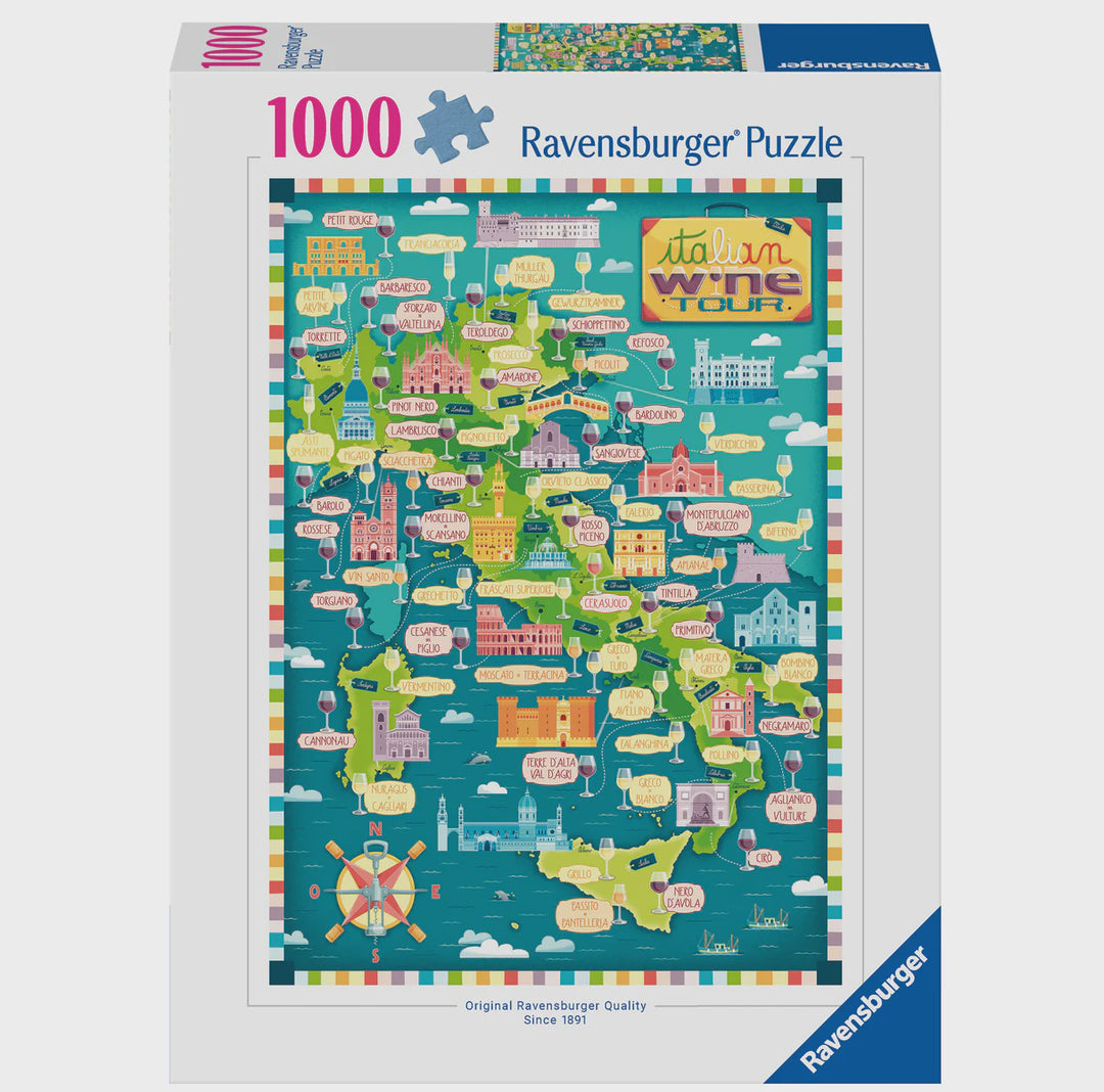 Ravensburger - Map of Italy Wines Puzzle 1000 Pieces