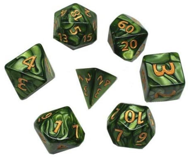 30mm RPG Dice Set Green
