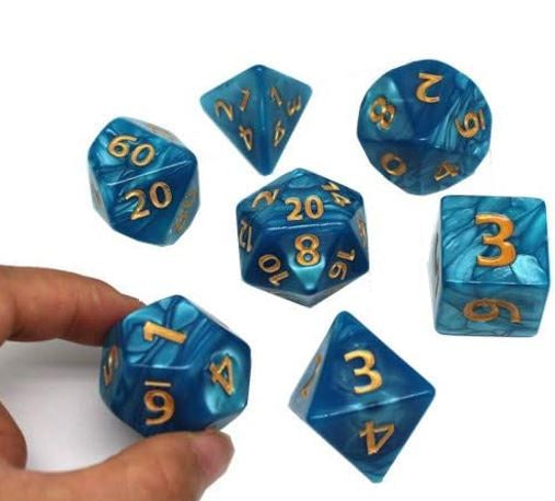 30mm RPG Dice Set Blue