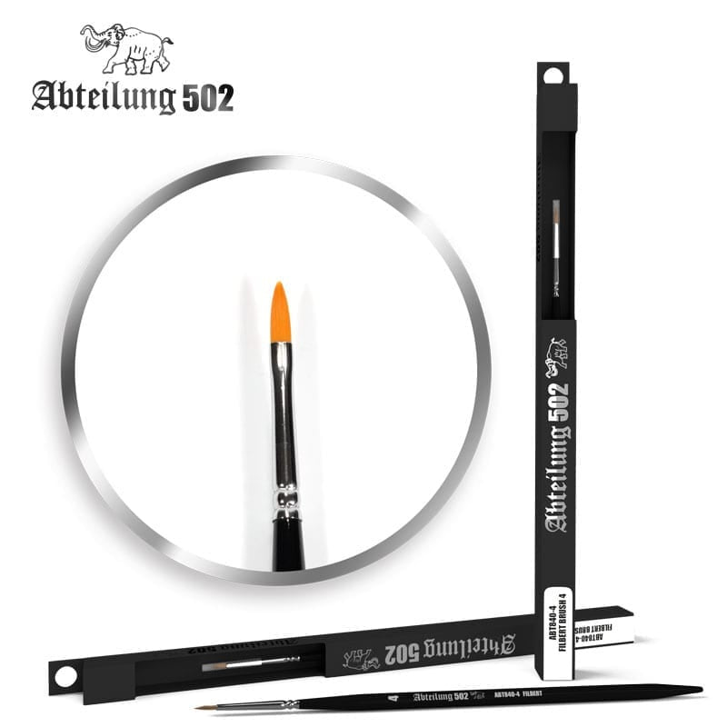 AK Interactive Abteilung 502 Deluxe Brushes - Filbert Brush 4