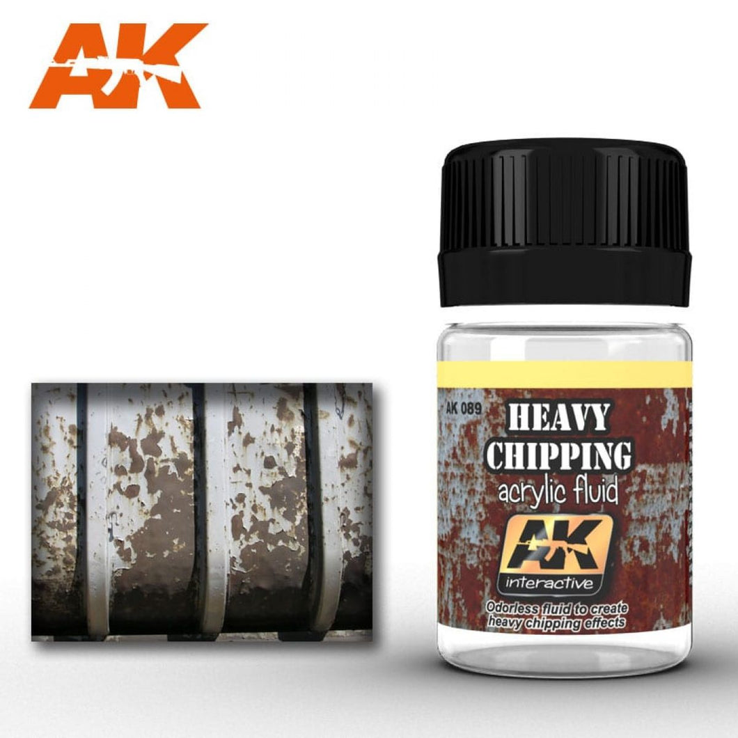 AK Interactive Weathering Products - Heavy Effects Acrylic Chipping Fluid