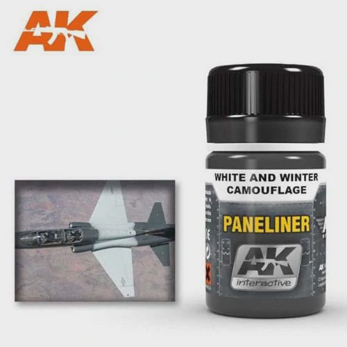 AK Interactive Weathering Products - Paneliner for White and Winter Camouflage