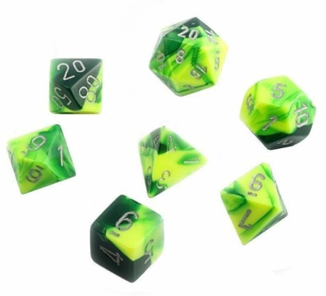 CHX 26454 Gemini Green Yellow/Silver 7-Die Set