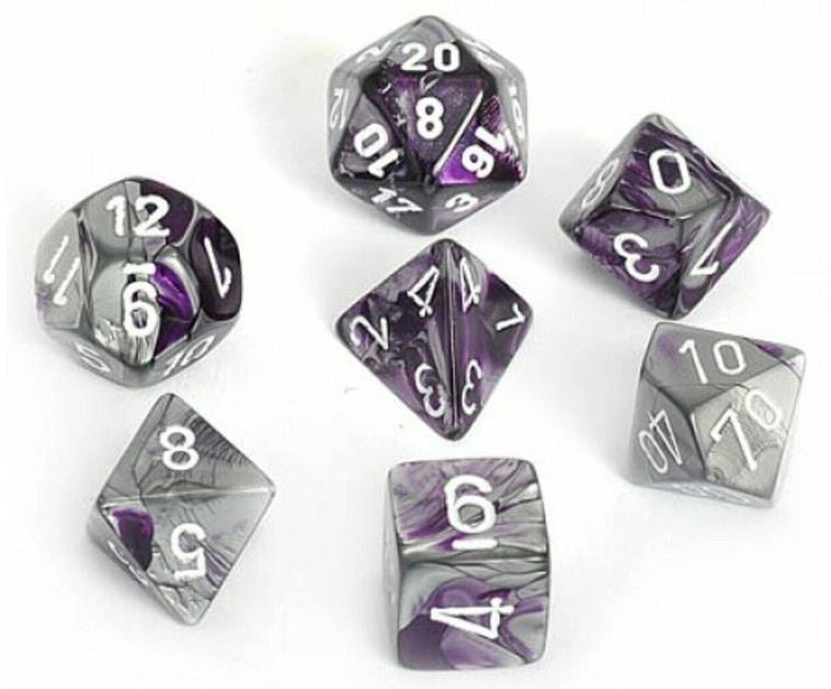 CHX 26432 Gemini Purple-Steel/White 7-Die Set