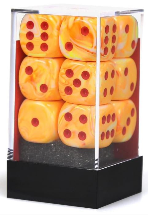 CHX 27653 Festive 16mm d6 Sunburst/Red Block (12)