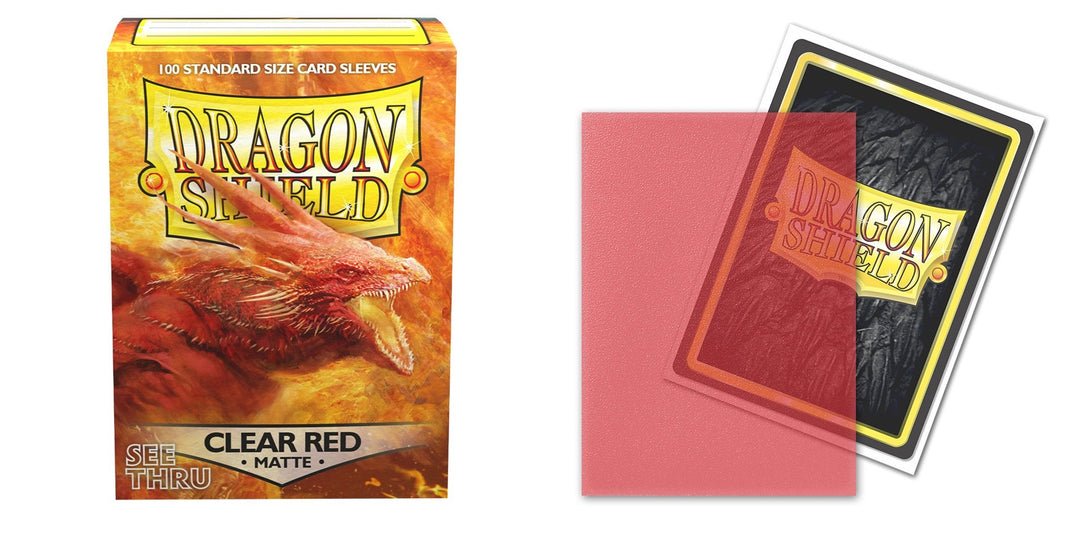 Dragon Shield - Box 100 - Clear Red Matte
