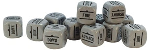 Bolt Action Orders Dice - Grey (12)