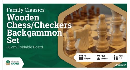 LPG - Chess and Checkers Set 35cm