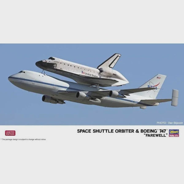 1/200 SPACE SHUTTLE ORBITER & BOEING 747 "FAREWELL"